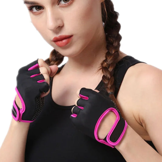 Anti-slip Half Finger Gym Gloves for Women and Men