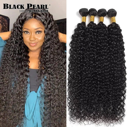 Mongolian Afro Kinky Curly Bundles 1/3/4PCS Human Hair Extensions