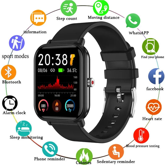 LIGE New Q9 Pro Smart Watch Body Temperature Monitor