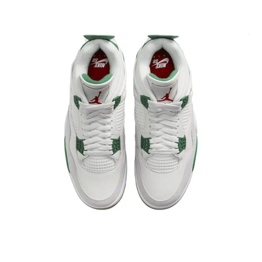 Nike Air Jordan 4 Retro Basketball Shoes Pine Green Midnight Navy FIBA Fire Red men WomanSports Sneakers Trainers with box