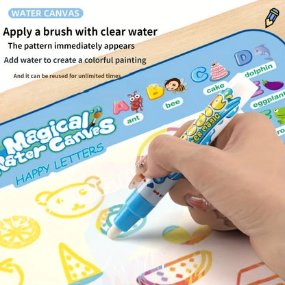 100x80CM Magic Water Drawing Mat Coloring Doodle With Reusable Magic Pens