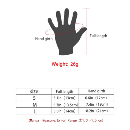 Summer Half Finger Gloves Ice Silk Breathable Gym Fitness Women Men Anti-Slip Pad Cycling Fingerless Gloves Bicycle