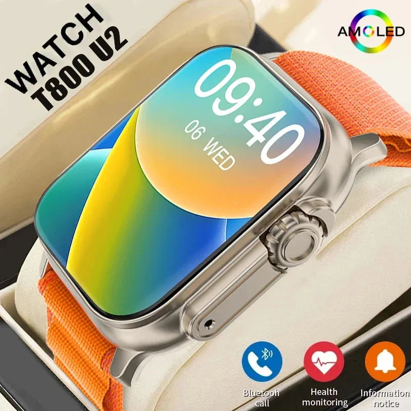 New Watch T800 U2 Smart Watch 49mm 2024 New NFC Men Women