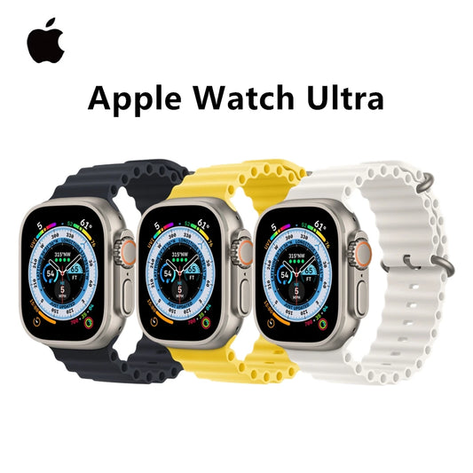 Apple Watch Ultra 49MM Smart Watch Titanium Case with Ocean Band Blood Oxygen 100m Water Resistant