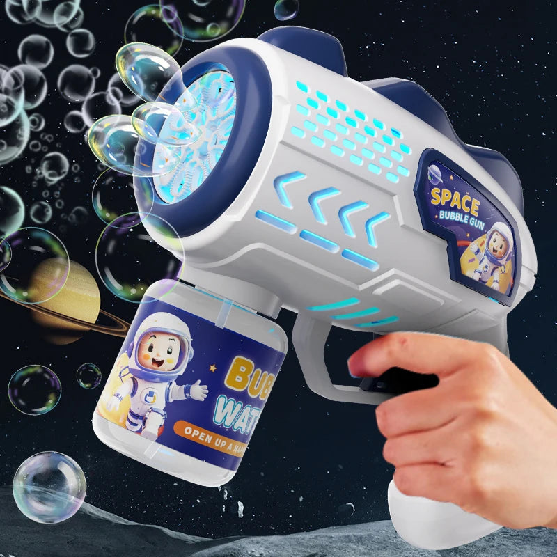 Astronaut Electric Bubble Gun Kids Toy Bubbles Machine