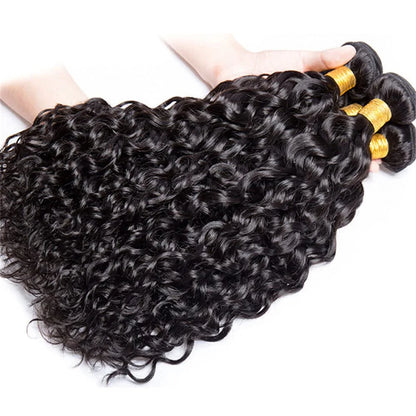 30 32 Inch Human Hair Bundles Indian Water Wave Bundles