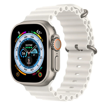 Apple Watch Ultra 49MM Smart Watch Titanium Case with Ocean Band Blood Oxygen 100m Water Resistant