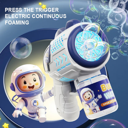 Astronaut Electric Bubble Gun Kids Toy Bubbles Machine