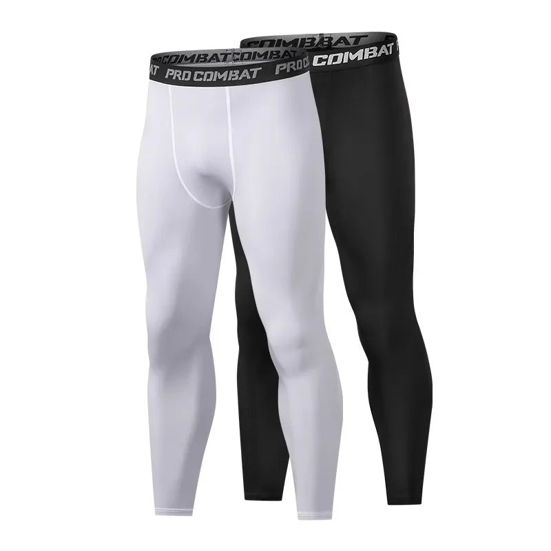 Mens Compression Pants Tights Cool Dry Leggings