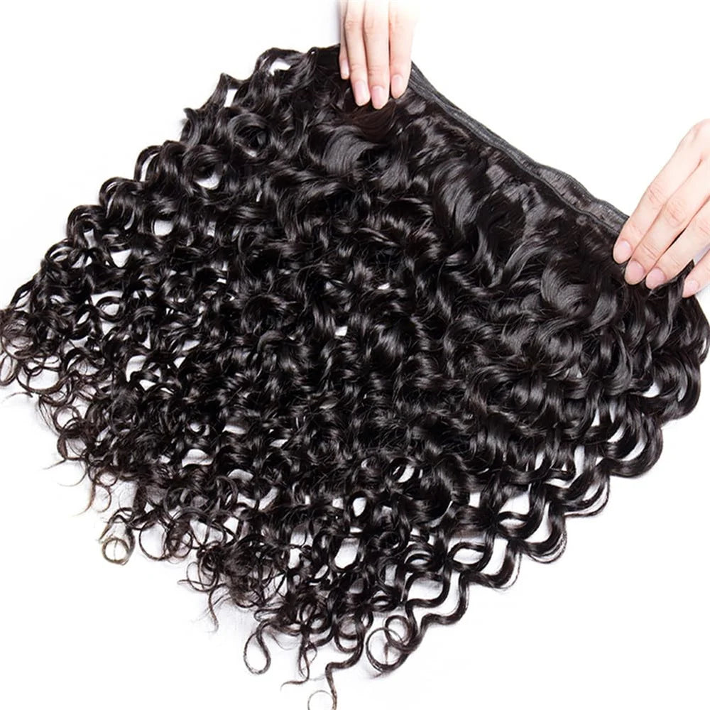 30 32 Inch Human Hair Bundles Indian Water Wave Bundles